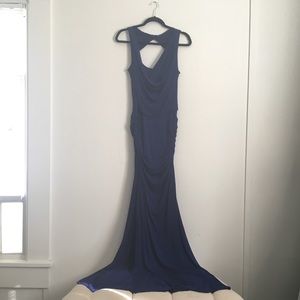 BCBG Blue Evening Gown